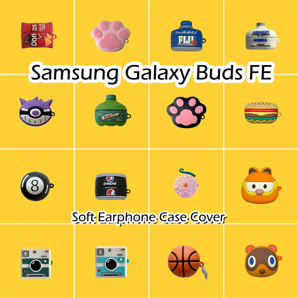 พร้อมส่ง! นําไปใช้กับ Samsung Galaxy Buds FE เคส Case เคสหูฟัง การ์ตูนสร้างสรรค์ ซิลิโคนนุ่ม เคส เคสหูฟัง NO.3
