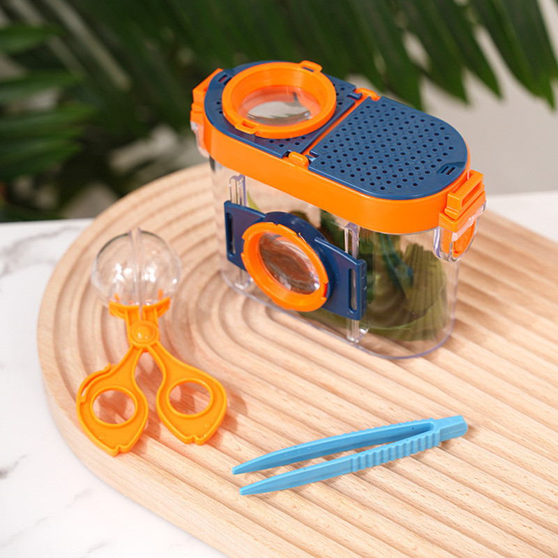 New Product#Children's Exploration Toy Insect Observation Box Outdoor Collection Wangyuan Tadpole Butterfly Silkworm Biological Experiment Capture Tool4wu