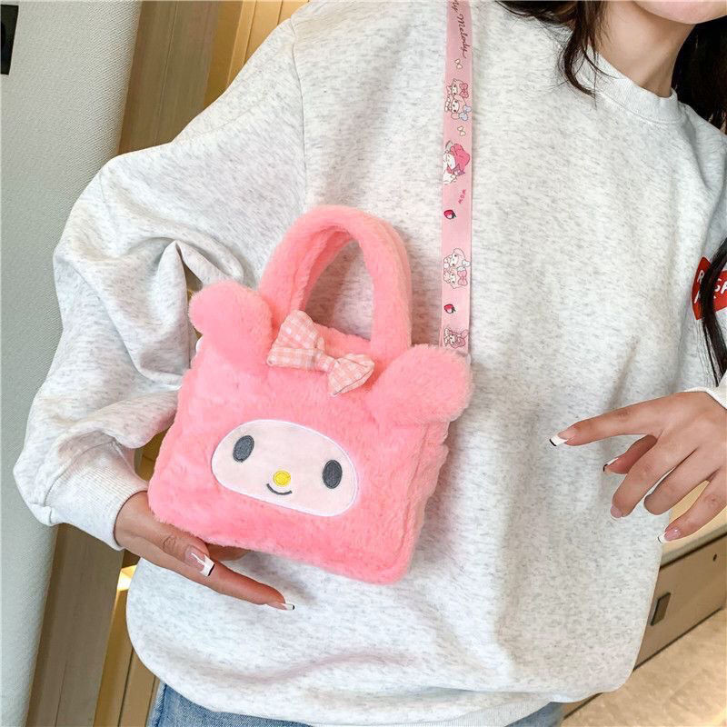 SANRIO กระเป๋าถือ กระเป๋าสะพายไหล่ ลาย My Melody น่ารัก สําหรับผู้หญิง