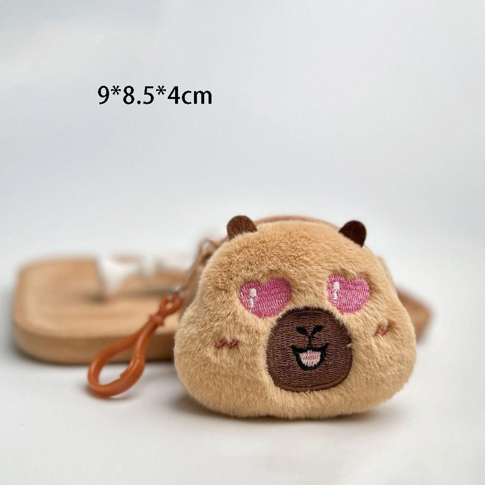 NANDENY Capybara กระเป๋าใส่เหรียญตุ๊กตาอะนิเมะ, Kawaii การ์ตูนกระเป๋าใส่เหรียญขนาดเล็ก, Creative ตลกแฟชั่นน่ารักกระเป๋าหูฟัง - รูปที่ 5