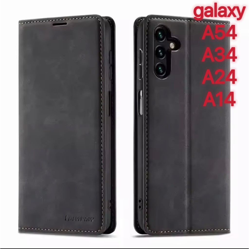 Case สำหรับ Samsung galaxy A54 / A34 / A24 / A14 เคสฝาพับ ซองเปิดปิด ตั้งได้ใส่นามบัตร เคสโทรศัพท์ เคสกระเป๋า ส่งจากไทย