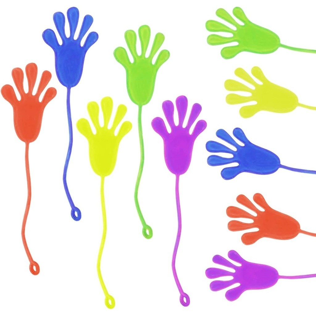 20pcs Sticky Hands Party Favors สําหรับเด ็ กอุปกรณ ์ วันเกิด Goodie กระเป ๋ า Stuffers ห ้ องเรียน Treasure กล ่ อง Carnival รางวัล Bulk Treat ของขวัญเครื ่ องประดับ Pinata Fillers Stuff Mini ยืด To