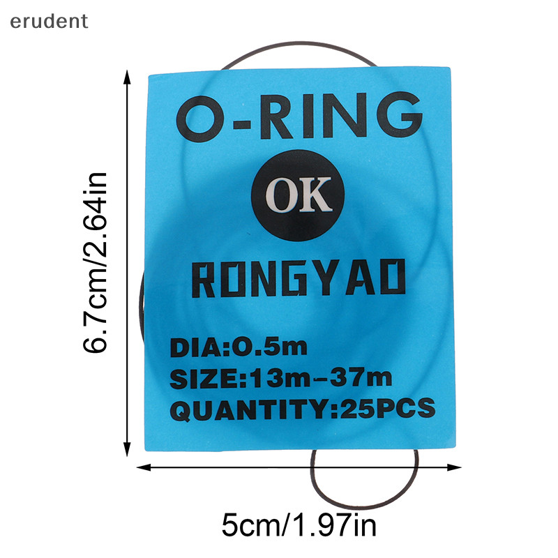 Erudent 1Pack 0.5/.6/0.7/0.9mm นาฬิกา O-Ring นาฬิกายางกันน ้ ําปะเก ็ น O แหวนซ ่ อมช ่ างซ ่ อมนาฬิกาเครื ่ องมืออุปกรณ ์ เสริมใหม ่