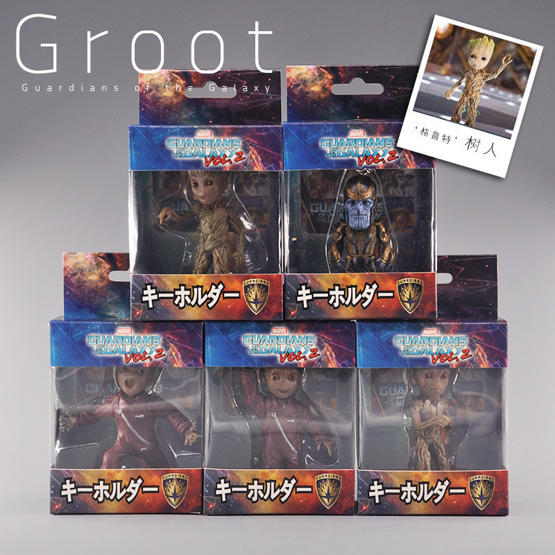 ผู ้ พิทักษ ์ ของ Galaxy Tree Man จี ้ Groot Groot ตุ ๊ กตาเด ็ กรูปเครื ่ องประดับโซ ่ อุปกรณ ์ ต ่ อพ ่ วง