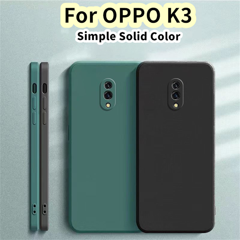 【 ผลิตภัณฑ ์ ใหม ่ 】 สําหรับ OPPO K3 Silicone Full Cover Case Anti-fingerprint Case Cover