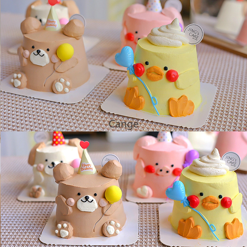 เวอร์ชั่นเกาหลีของน่ารัก61วันเด็กตกแต่งเค้กการ์ตูนน่ารักมินิหมวกที่มีการออกแบบบอลลูน