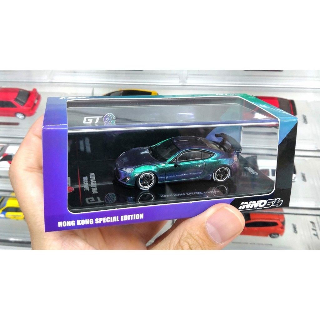 1: 64 INNO Toyota GT86 Chameleon Chameleon Purple Hong Kong Limited Alloy Car Model