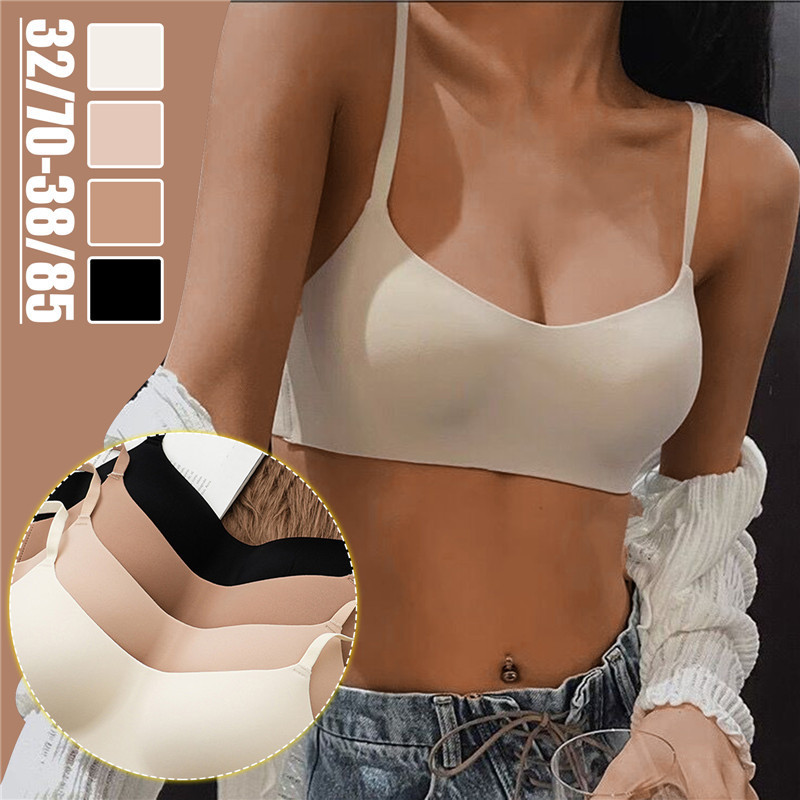 รุ่นใหม่ บราไร้ขอบ ฟองบาง SOFT BRA ไร้โครง ไม่มีราวเหล็ก เสื้อใน เสื้อชั้นใน รุ่นนี้หลุดQCขอบเก็บงานไม่เนี้ยบเล็กน้อย