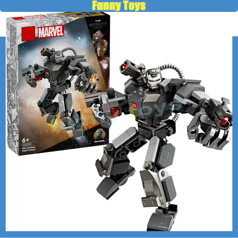 76277 War Machine Mecha Building Block เครื่องประดับประกอบของเล่นเพื่อการศึกษาเด็กผู้ใหญ่เด็กของขวัญ