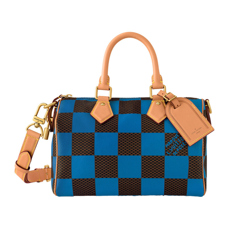 LV/Louis Vuitton Men's Bag Checkerboard Canvas Speedy20 Handbag Single Shoulder Crossbody N40585
