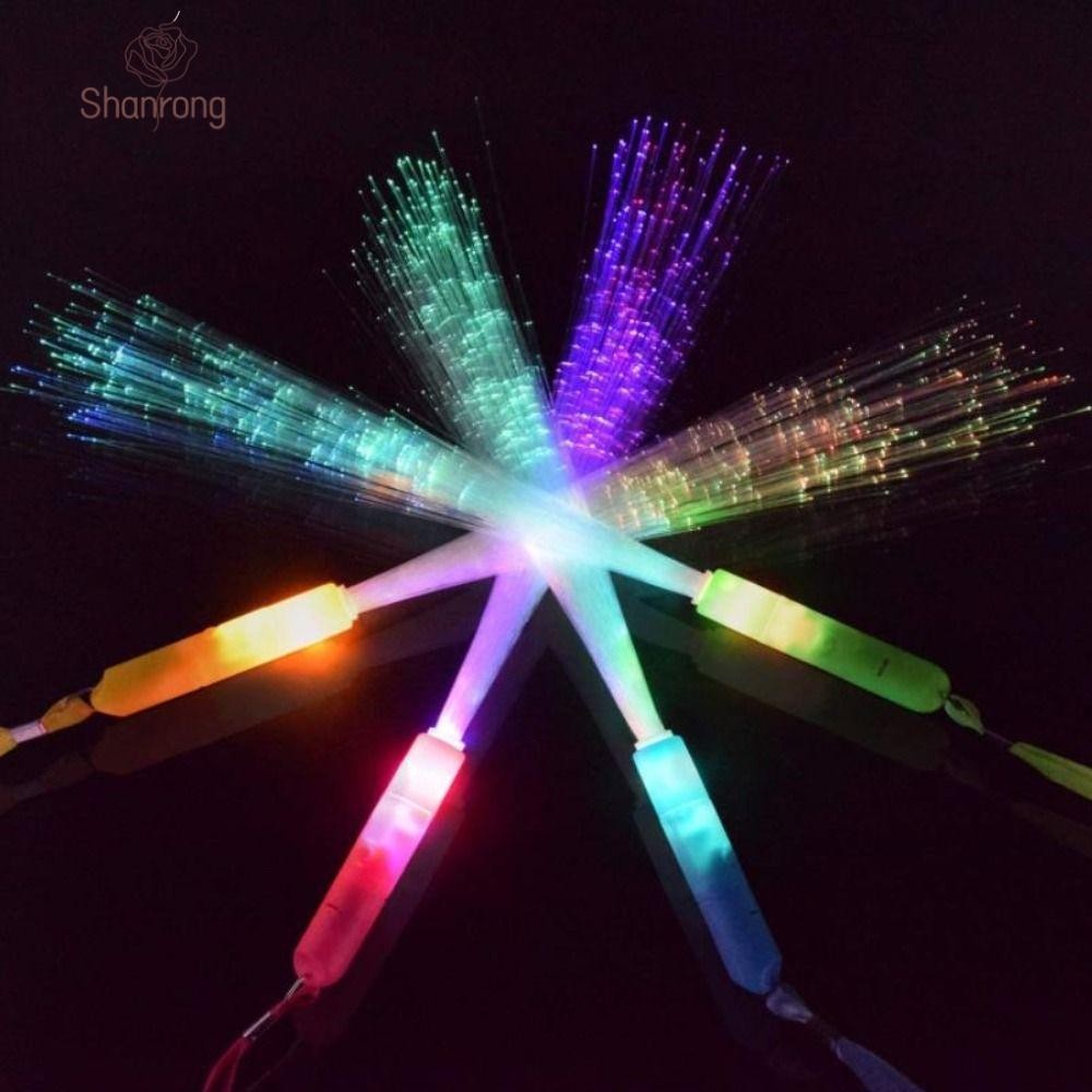 Shanrong ไฟ Led Stick โคมไฟเกมกลางแจ ้ งอุปกรณ ์ ปาร ์ ตี ้ Luminous Sticks Led กระพริบ Stick Glow ของเล ่ น Night Light Optic Wands ใน Dark Light Glow Fiber Optic Stick