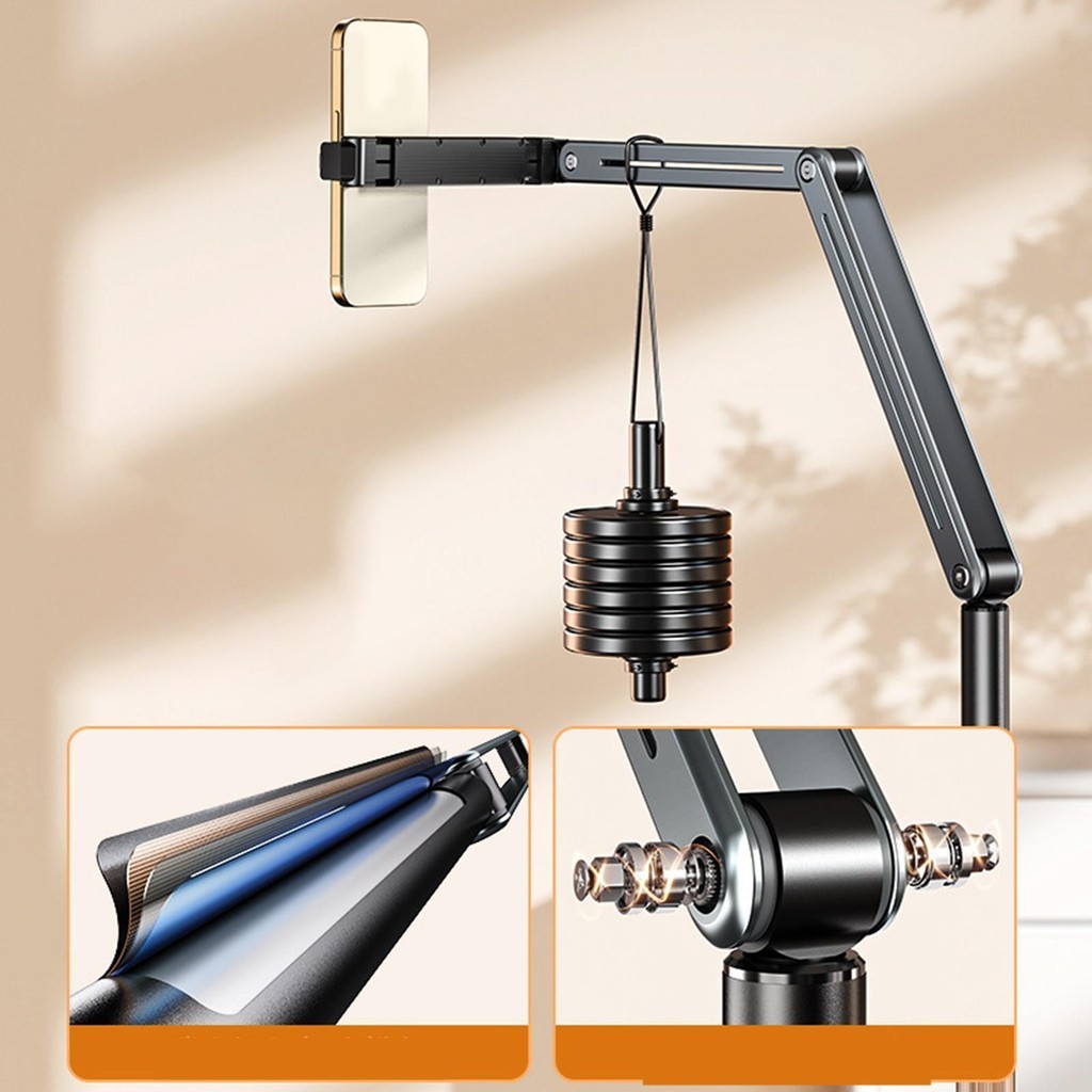 [mibum01eb] ขาตั้งพื้นแท็บเล็ตขาตั้งโทรศัพท์ที่มั่นคงแข็งแรงสําหรับห้องนอนดูภาพยนตร์ที่บ้าน - รูปที่ 2