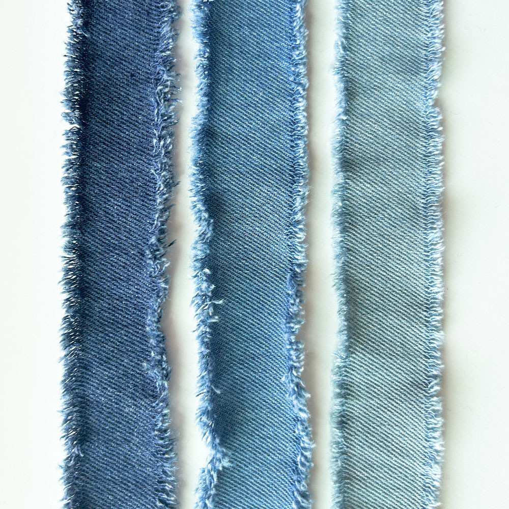 ผ้ายีนส์ริบบิ้นผ้ายีนส์ทำด้วยมือพู่ผ้าไหมริบบิ้น DIY จักรเย็บผ้าฝีมือกิ๊บโบว์เสื้อผ้ายีนส์สีฟ้าตกแต่ง
