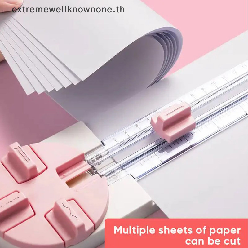 Ewth 4-In1 คู ่ มือกระดาษ Trimmer Multi-Functional มือถือหัตถกรรมกระดาษ Cutg เครื ่ องมือกด-ประเภทสมุดภาพตัดมือ Art เครื ่ องมือ EWTH