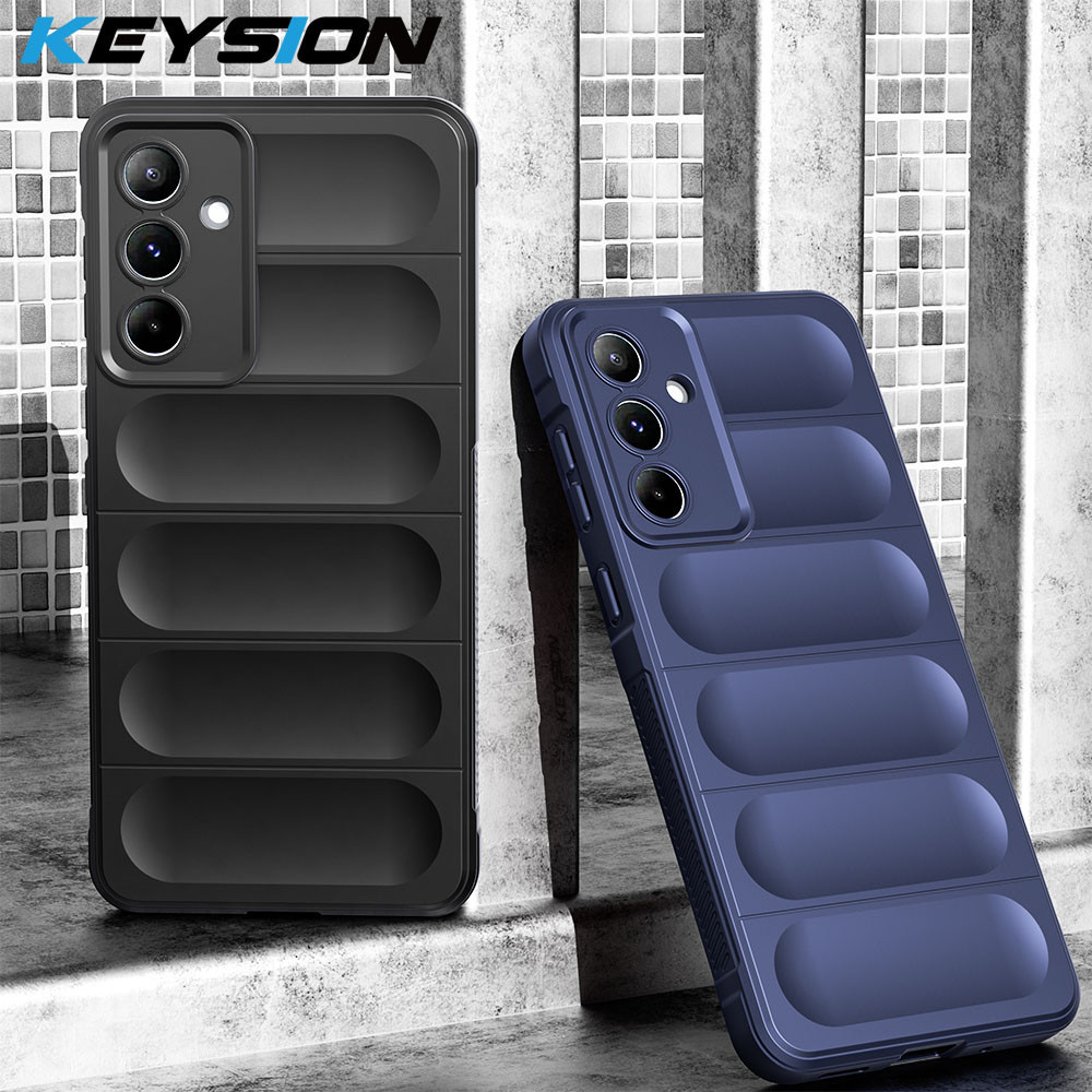 Keysion กันกระแทกสําหรับ Samsung M55 5G M15 F15 5G Anti-skid ซิลิโคนโทรศัพท ์ กลับสําหรับ Galaxy A55 5G A35 A25 A15 5G