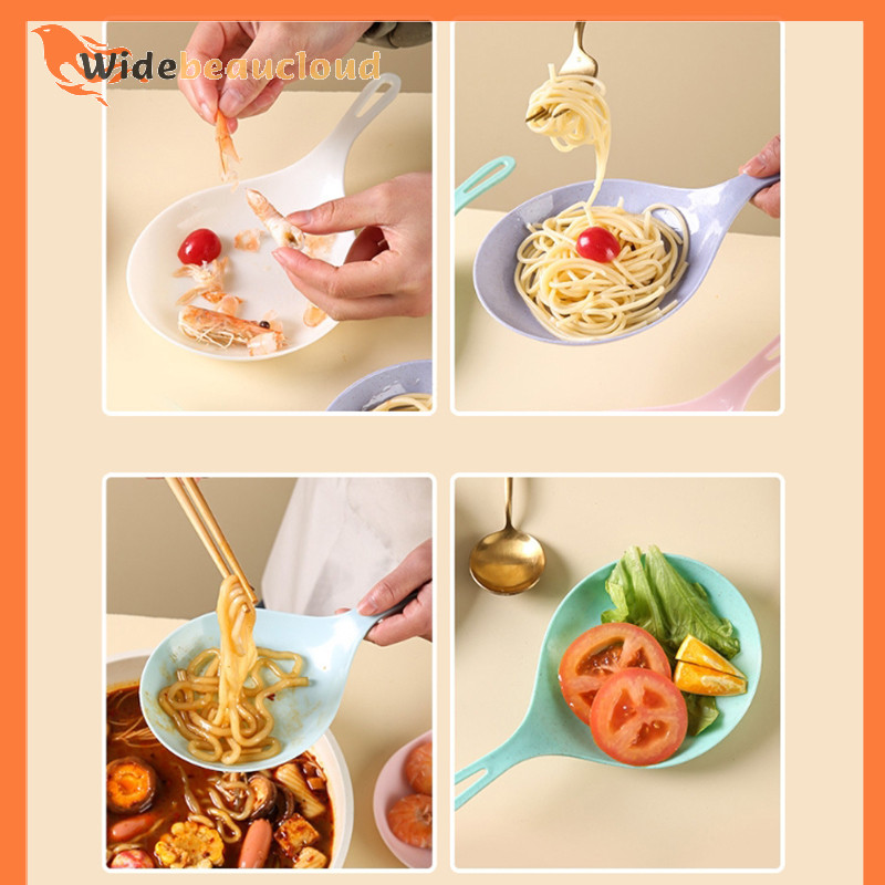 Widebeaucloud เกาหลีมือถือจานแฟชั ่ นสีขาวพร ้ อมที ่ จับขนาดใหญ ่ ช ้ อนถาดทอดไก ่ ทอดจานขนมผลไม ้ ขนมเค ้ กจานใหม ่ Nice