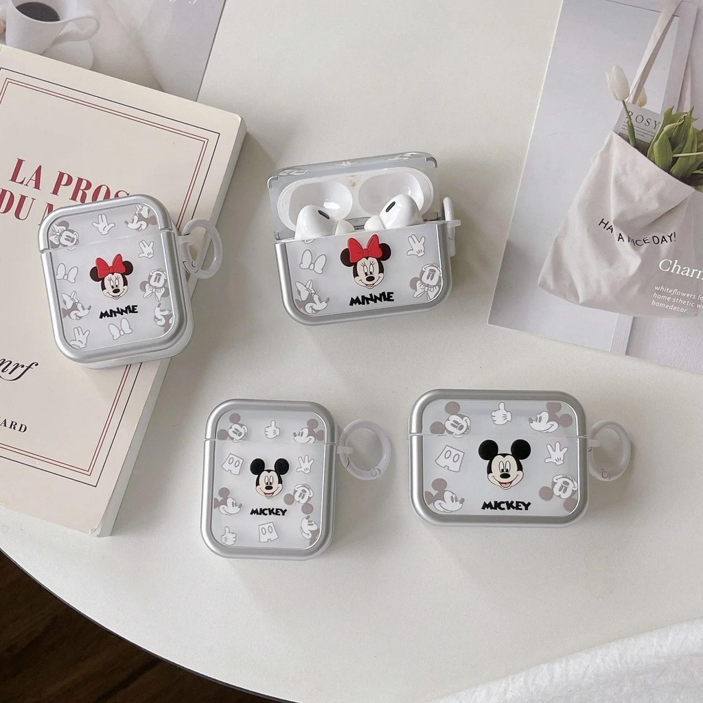 Disney Mickey Minnie สําหรับ Airpods Pro 2 Case,Soft TPU ฝาครอบหูฟังป ้ องกันสําหรับ Airpods 3 Case/Airpods 1/2 กรณีสําหรับเด ็ ก