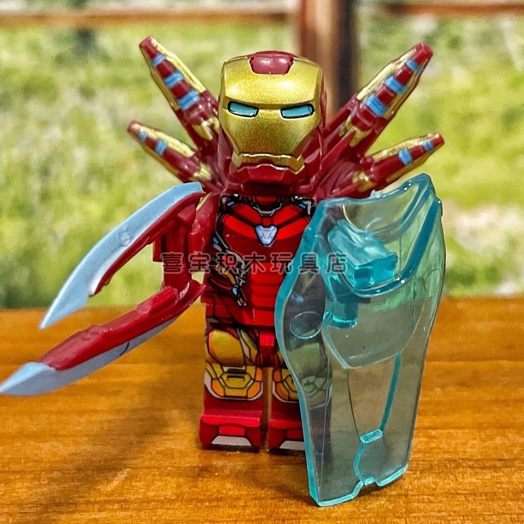 ใช ้ งานร ่ วมกับ Lego Avengers 4 Iron Man MK50 Little Pepper War หุ ่ นยนต ์ Building Block Minifigure Assembly ของเล ่ น KP6V