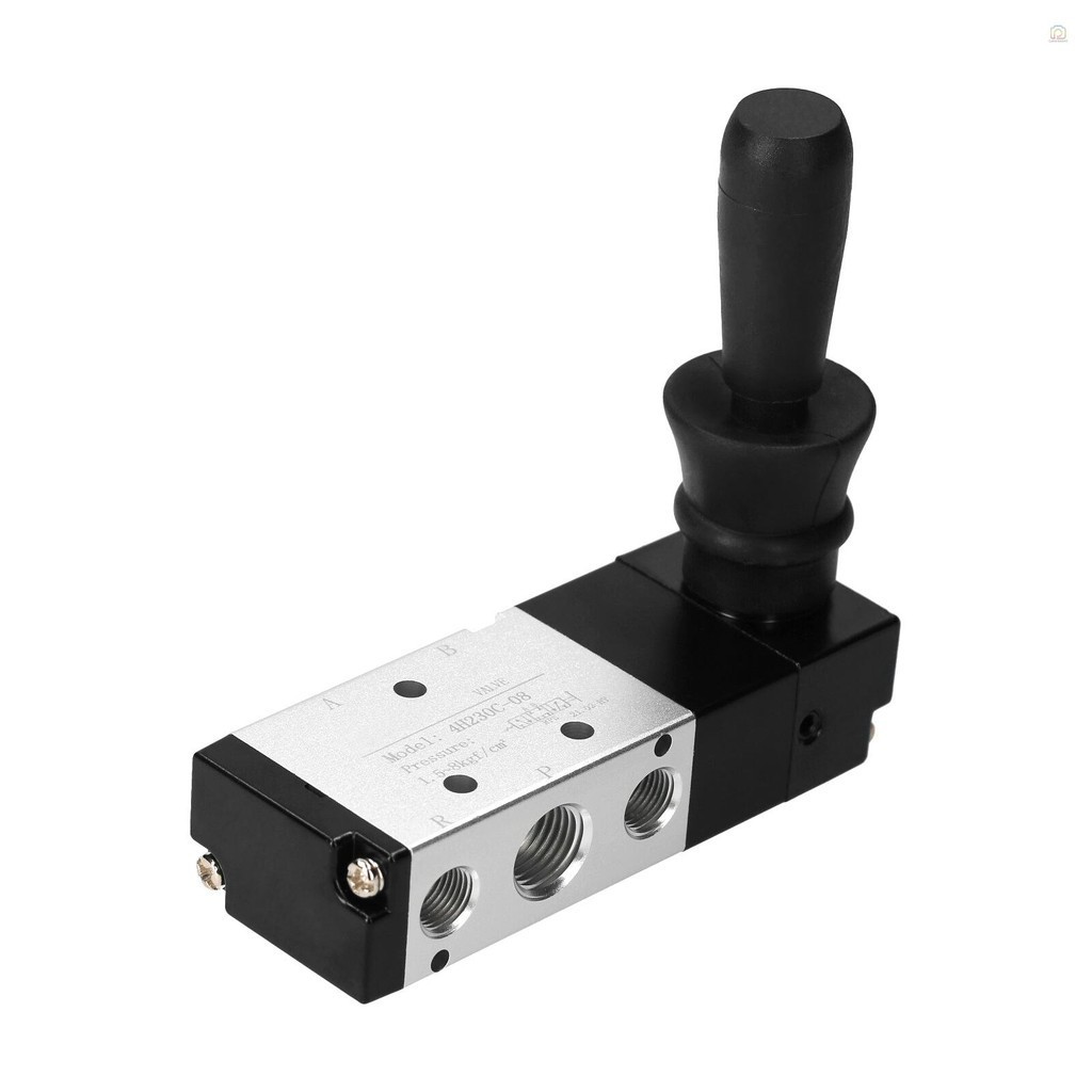 นิวเมติก 1/4 PT 5 Way 3 ตําแหน่ง Air Hand Lever ดําเนินการวาล์ววาล์วนิวเมติกคู่มือ Air Control วาล์ว