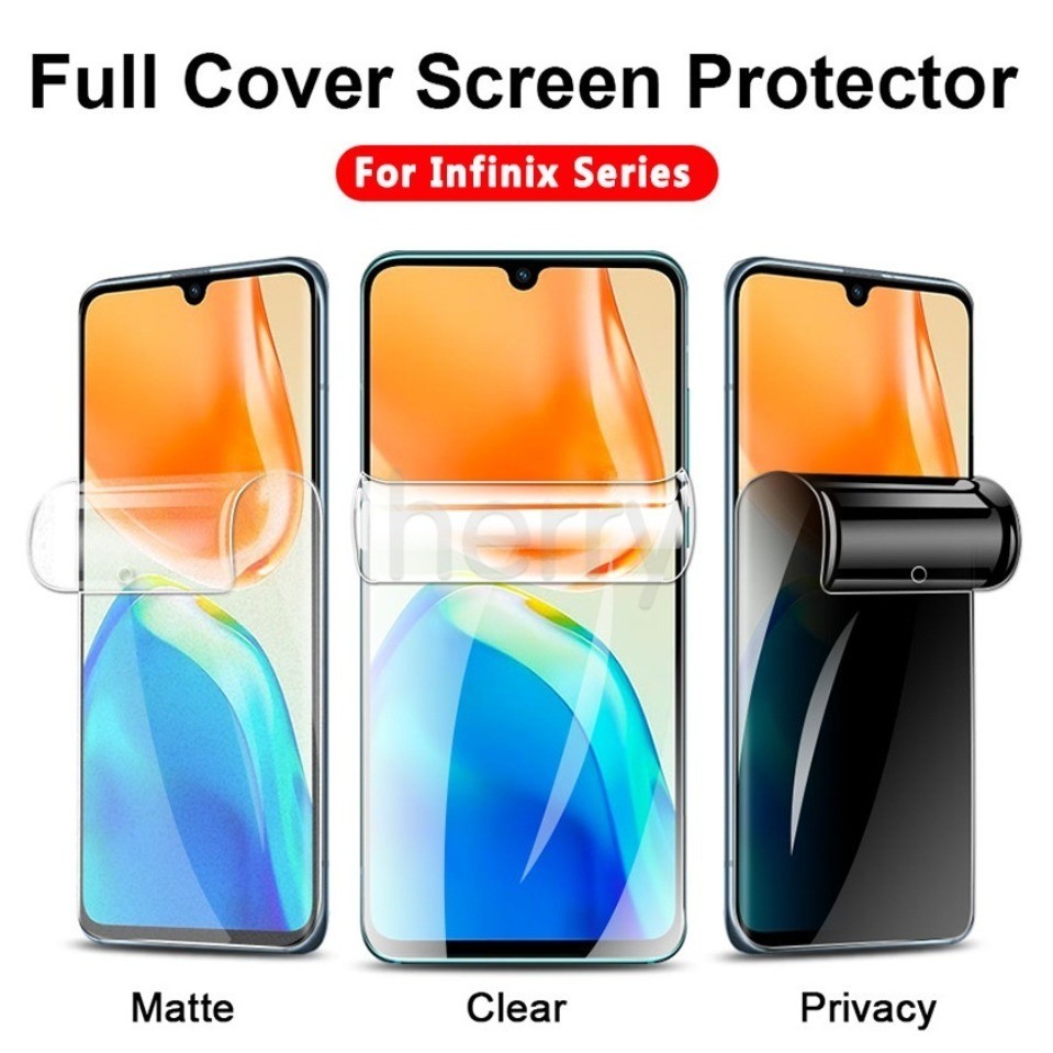 ฟิล์มไฮโดรเจลนุ่ม HD สำหรับป้องกันหน้าจอความเป็นส่วนตัว สำหรับ Infinix Zero 30 X Neo Note 50 12 G96 Hot 60i 50i 40 40i 30i 11s 10s 9 Play Smart 10 9 8 7 5 GT 20 30 Pro HDความเป็นส่วนตัวป้องกันการสอดแนม