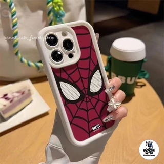 🔥ส่งจากไทย🔥 วีรบุรุษใยไหม เคสโทรศัพท์มือถือ For iPhone 11 12 13 14 15 Pro Max XR X XS Max 6 7 8 Plus SE Silicone เคส