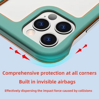 เหมาะสําหรับ IPhone 15 14 13 12 Pro Max Mini Plus Drop และ Collision ถุงลมนิรภัยป้องกันกรณี Cooling เคสโทรศัพท์