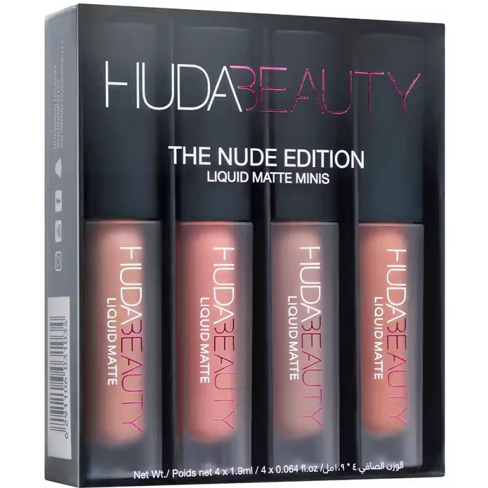 Huda Beauty Mini Lip Glaze 4 แพ ็ ค