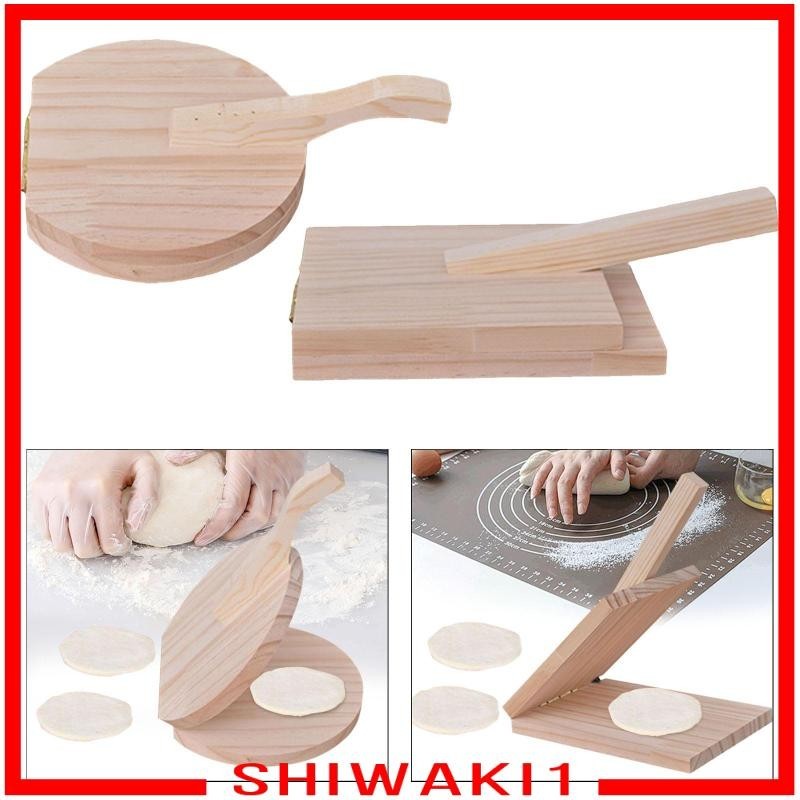 [Shiwaki1 ] Dumpling Wrapper Presser Tortilla Press Maker Ravioli อดีต Gadget ไม ้ Tortilla กดสําหรับแพนเค ้ ก