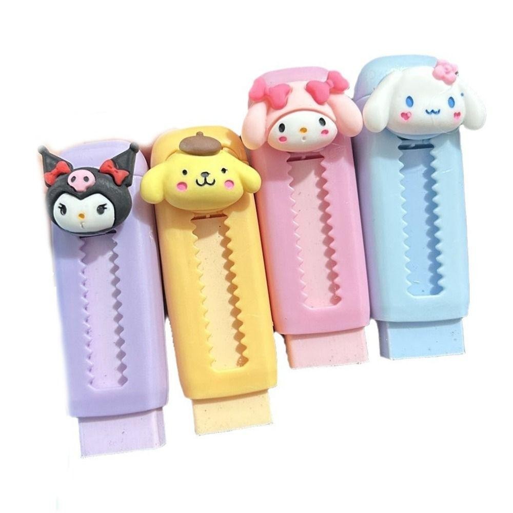Kangnai ยางลบแบบกดดึง, ยางลบพลาสติกเครื่องเขียน, รางวัลของขวัญเรซินแบบยืดหดได้น่ารัก ยางลบ Cinnamoroll