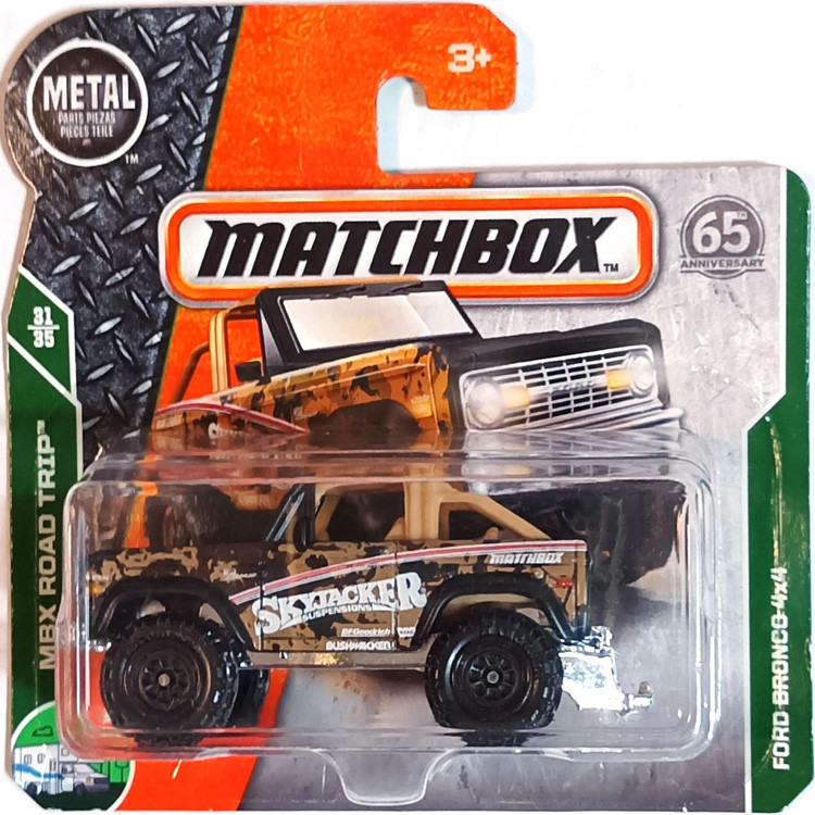 2018 เบอร ์ 112 US Version Short Card Matchbox Matchbox City Hero Car Ford Bronco4X4