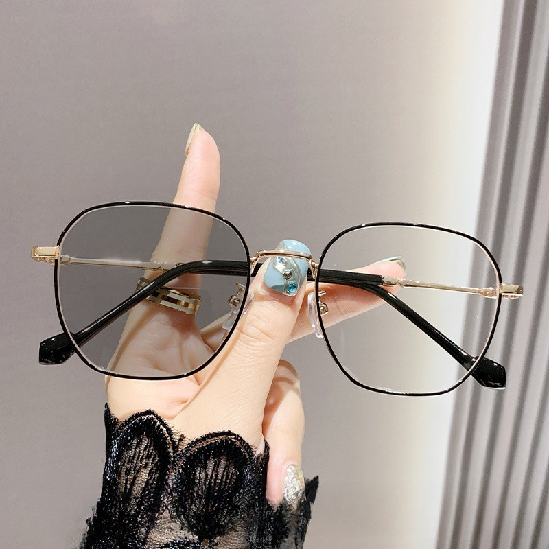 (-0~-500)แว่นสายตาสั้นโฟโตโครมิก แว่นสายตาสั้นสี แว่นชายและหญิง แว่นนักเรียน -75, -125, 175, -35, -27, -32, -375, -425, -475