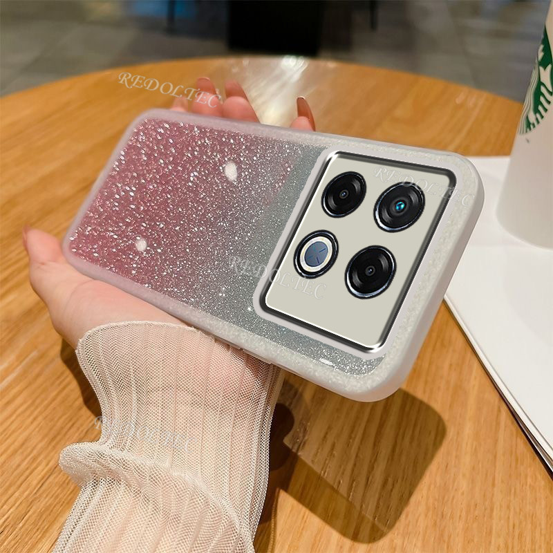 เคส Infinix GT 20 Pro Luxury Glitter ปลอก Infinix GT20 Pro GT20Pro GT 20Pro Gradient Bling ใสซิลิโคน