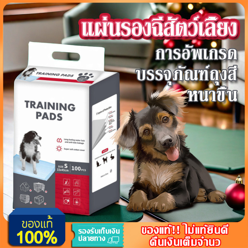 YTL แผ่นรองฉี่ แผ่นรองฉี่สุนัข และ แมว ช่วยฝึกขับถ่ายระงับกลิ่น 100ชิ้น บรรจุภัณฑ์ถุงสี หนาขึ้น