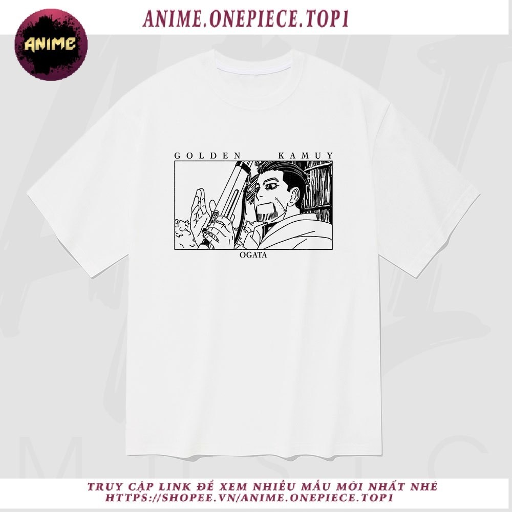 Golden Kamuy Ogata เสื้อยืดแขนสั้นผ้าฝ้าย 100% ขนาดใหญ่