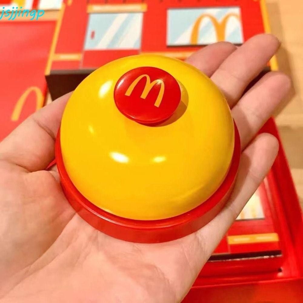 Jzjjingp โต ๊ ะโทร Bell, McDonald 's Stable ฐานร ้ านอาหาร Timer, เรียก Bell โลหะผสมหัตถกรรมตลกแปลกโลหะบริการ Bell Party