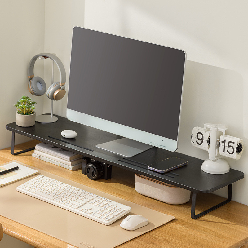 คอมพิวเตอร ์ เดสก ์ ท ็ อป Riser Monitor Office Desktop Storage Rack วงเล ็ บฐานสูง