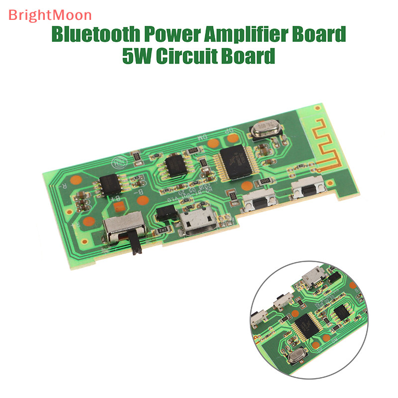 Brightmoon 1 PC Power Amplifier Board 5W Power Amplifier แผงวงจรสเตอริโอ Amp โมดูลบอร ์ ด al โมดูลเสียง Nice