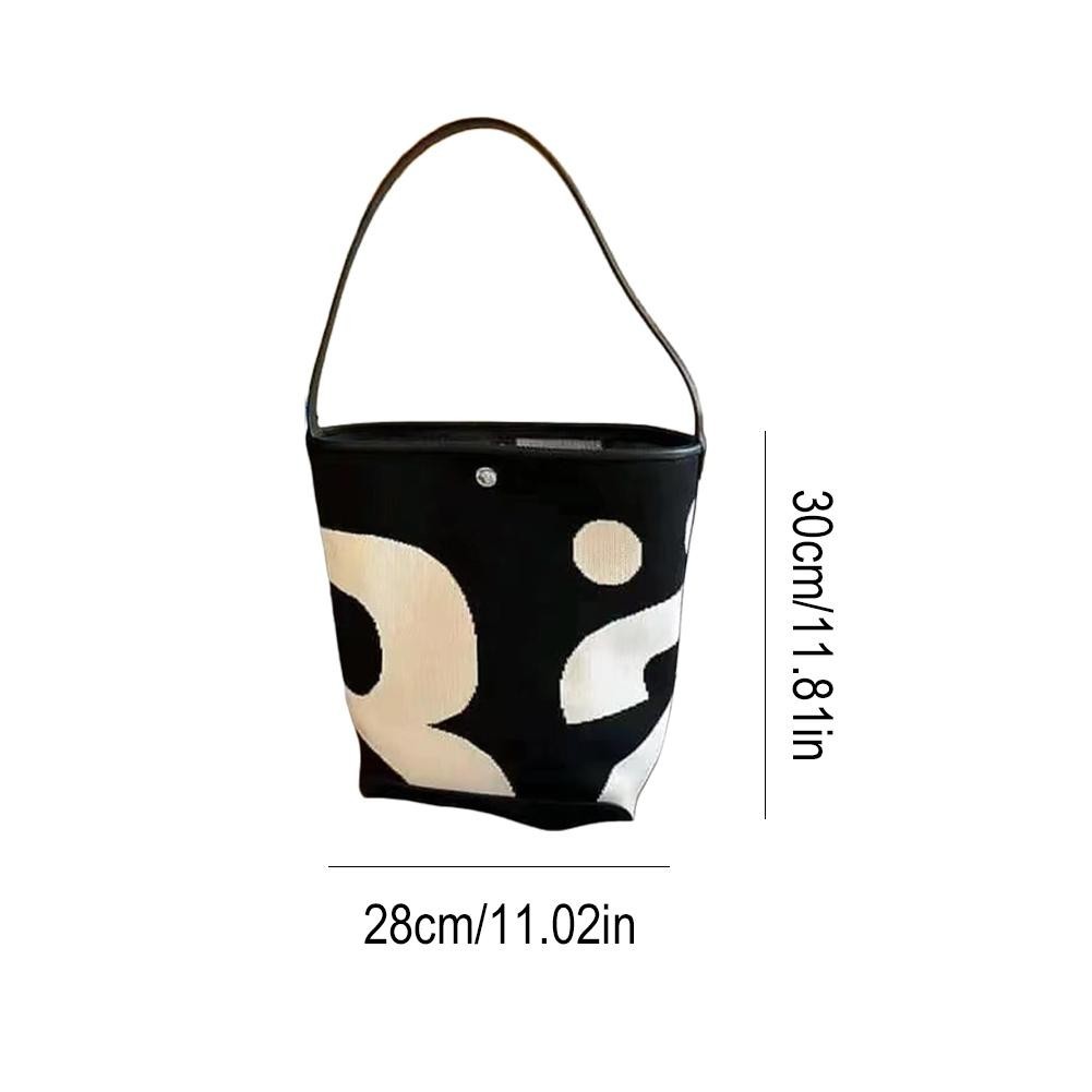 กระเป๋าทรงถัง ซอก แบรนด์อินเทรนด์แฟชั่นกระเป๋าสะพายไหล่ผู้หญิงความจุขนาดใหญ่เรียบง่าย สิริ กระเป๋า