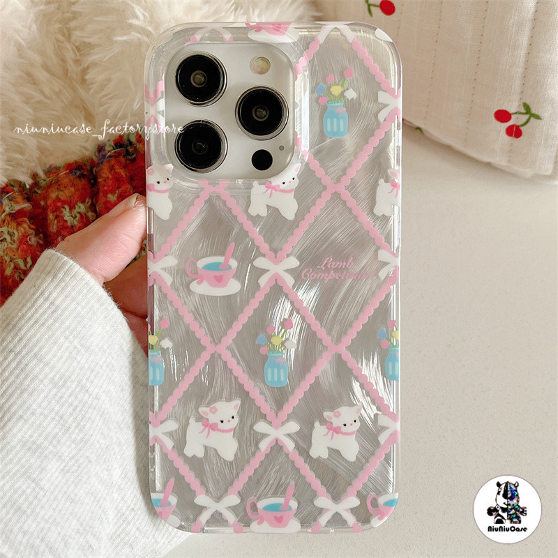 For iPhone 11 13 น่ารักหี เคส ไอโฟน เลเซอร์โฮโลแกรมหรูหราขนสีเงิน TPU For iPhone 15 14 12 Pro Max 11 XR X XS Max 7 PLUS