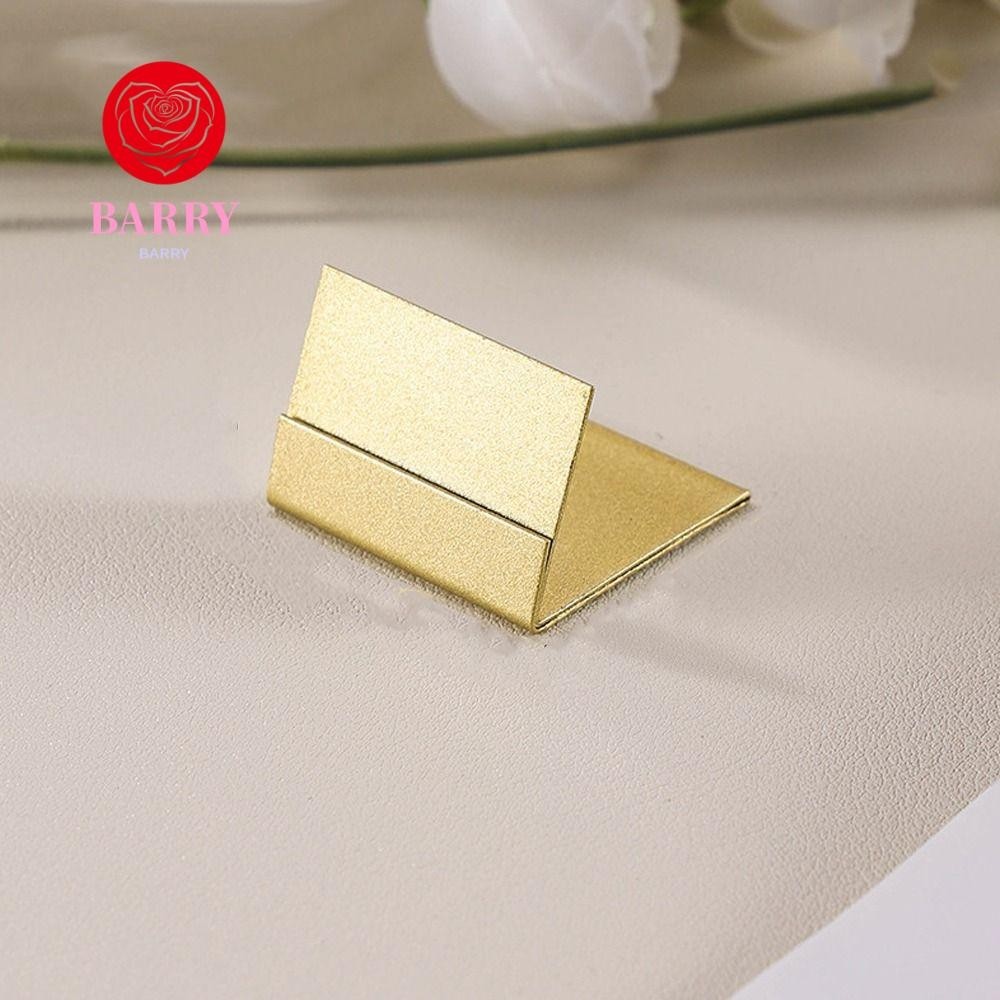 Barry Place Card Holders, โลหะทนทานชื ่ อการ ์ ดคลิป Stand, ตารางหมายเลข Stands Gold DIY Price Tags 