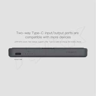 [607บ. โค้ดคุ้ม] Orsen Eloop E57 แบตสำรอง 10000mAh PD 20W Power Bank สายชาร์จในตัว พาวเวอร์แบงค์