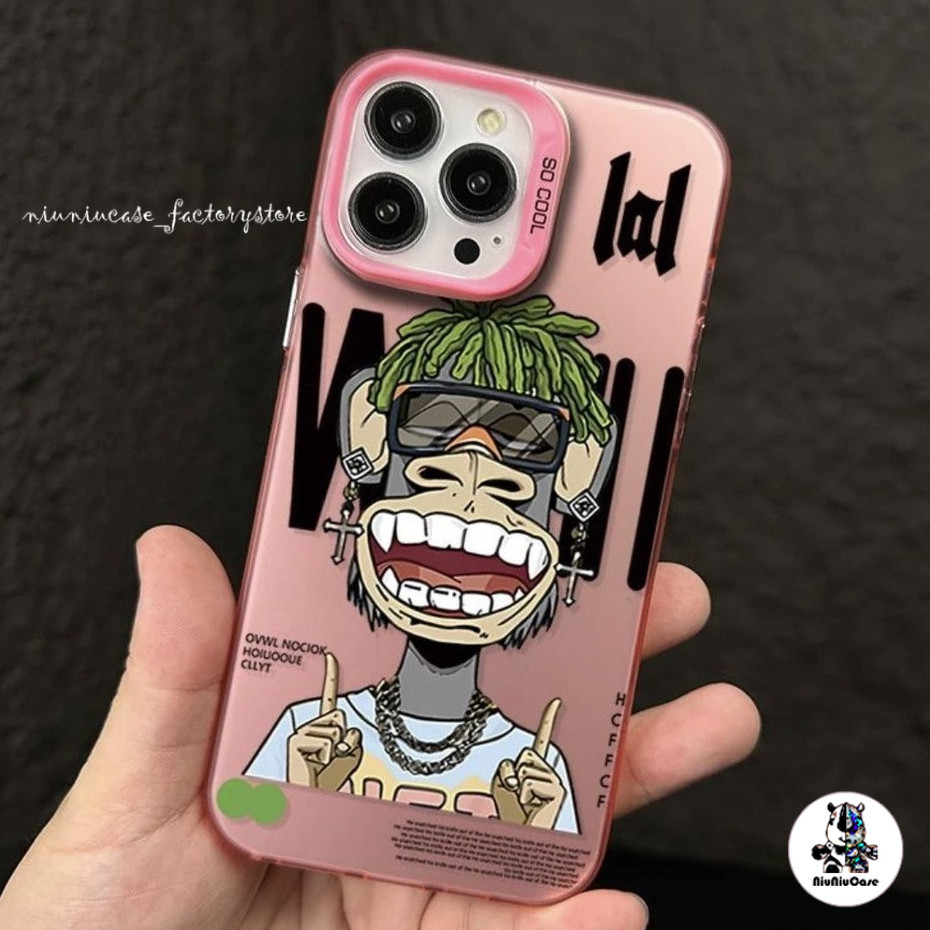 เคสโทรศัพท์มือถือ For iPhone 11 12 13 14 15 Pro Max XR X XS 7 8 Plus เคส การ์ตูน LBB กันกระแทก เคซิล