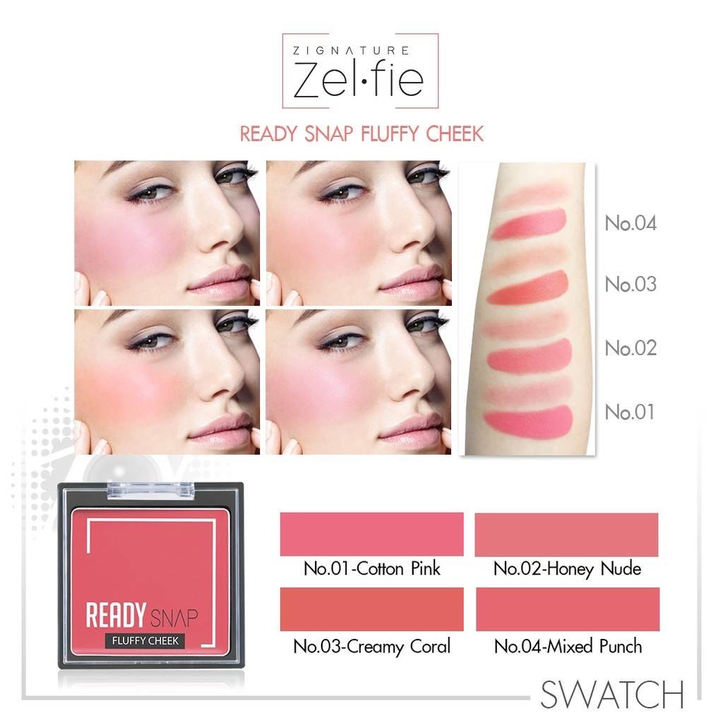 พร้อมส่ง Zignature Zelfie Ready Snap Fluffy Cheek บลัชออน
