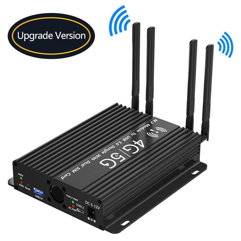 M.2 NGFF 3G/4G/5G โมดูล USB3.0 อะแดปเตอร์พัดลม Cooler Dual SIM Slot DC/Type C แหล่งจ่ายไฟสําหรับ 304