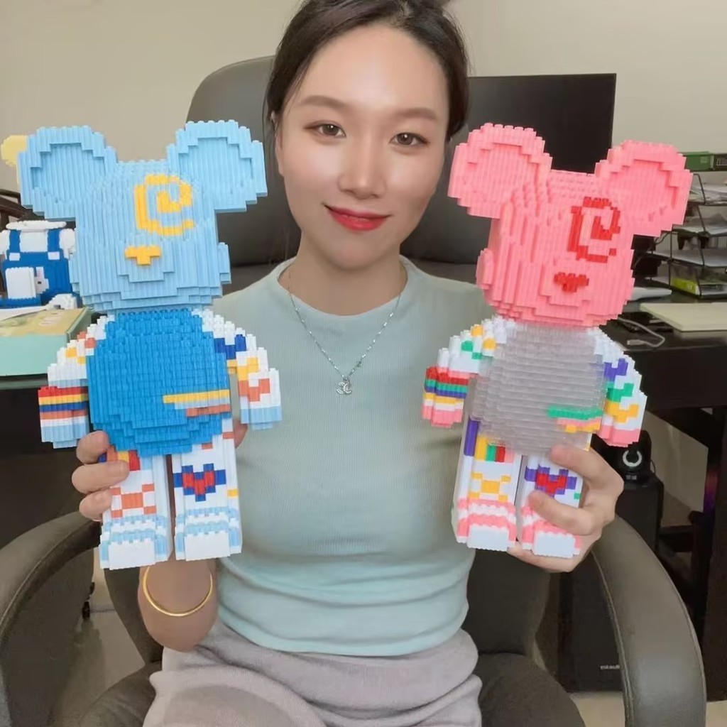 พร้อมส่ง!!!1ชุดมี2ชิ้น ซื้อหนึ่งรับฟรี ขนาดใหญ่ บล็อกตัวต่อ บล็อกอาคาร3D 30CM หมีรุนแรง บล็อกตัวต่อเลโก้ ของเล่นเด็ก - รูปที่ 2