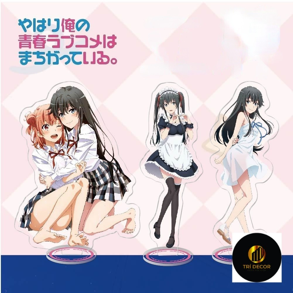 My Youth Romantic Comedy Wrong as I Expected Acrylic Stand Anime Action Figure Yukino