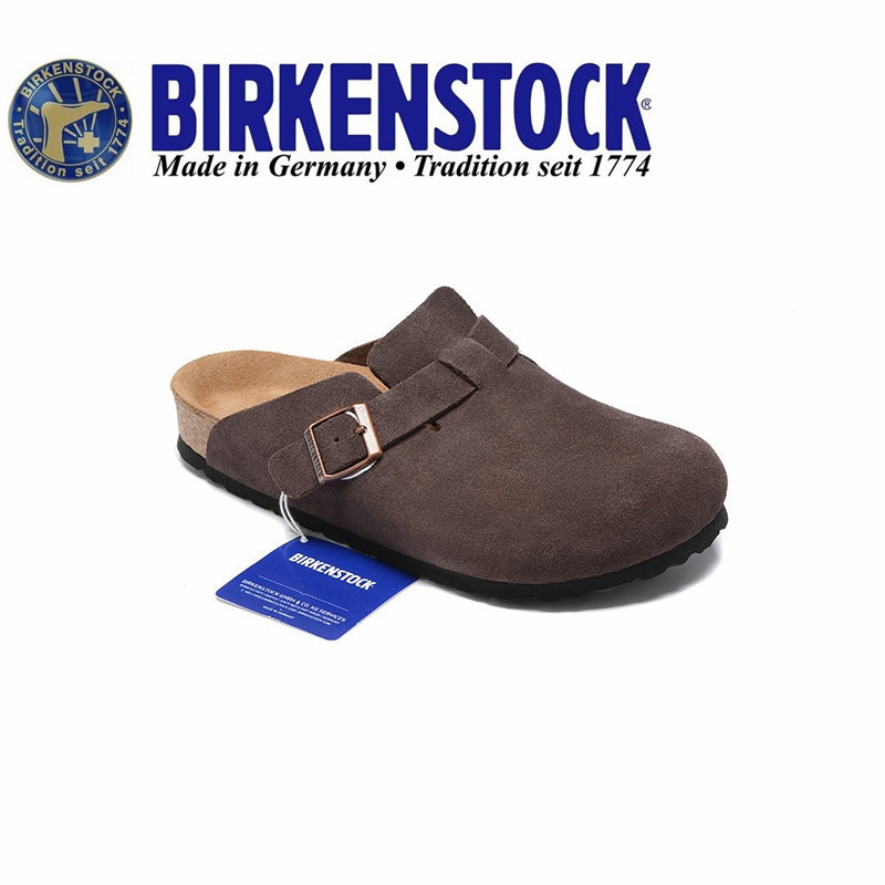 Birkenstock cork coffee suede Boston slippers 35-45
