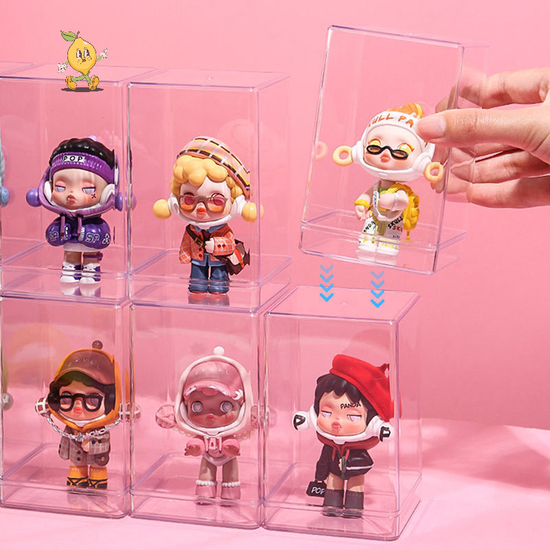 [mozh ] Figure Doll Display Box Dust Proof Box Storage Box Showcase Model Protection Case [TH ]