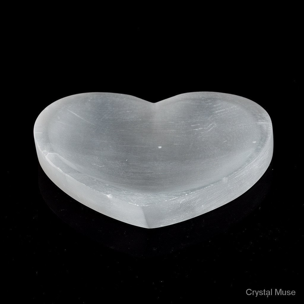 Love Positive Charging Selenite Heart Bowl 5-11ซม