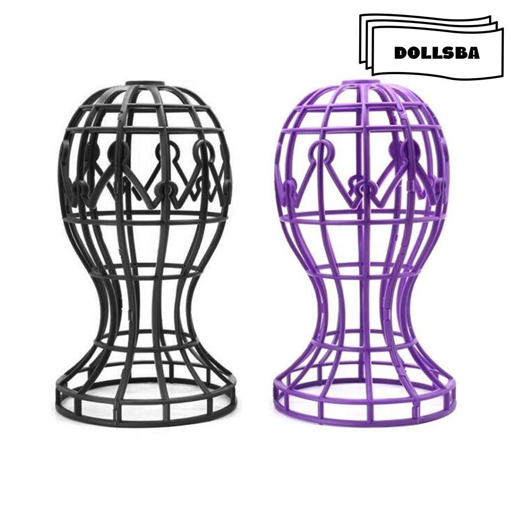 Dollsba ขาตั้งหัววิกผมที่วางที่ถอดออกได้ขาตั้งวิกผมแบบพับได้หมวกชั้นเก็บของ